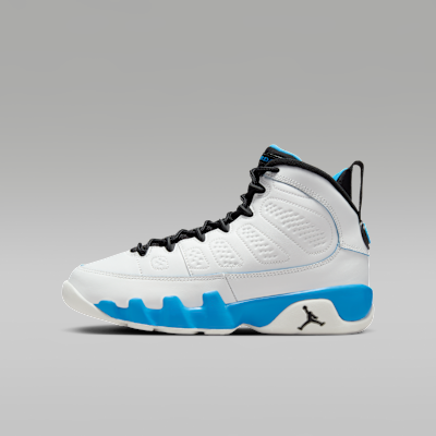 Air Jordan 9 Retro Powder Blue Big Kids Shoes. Nike